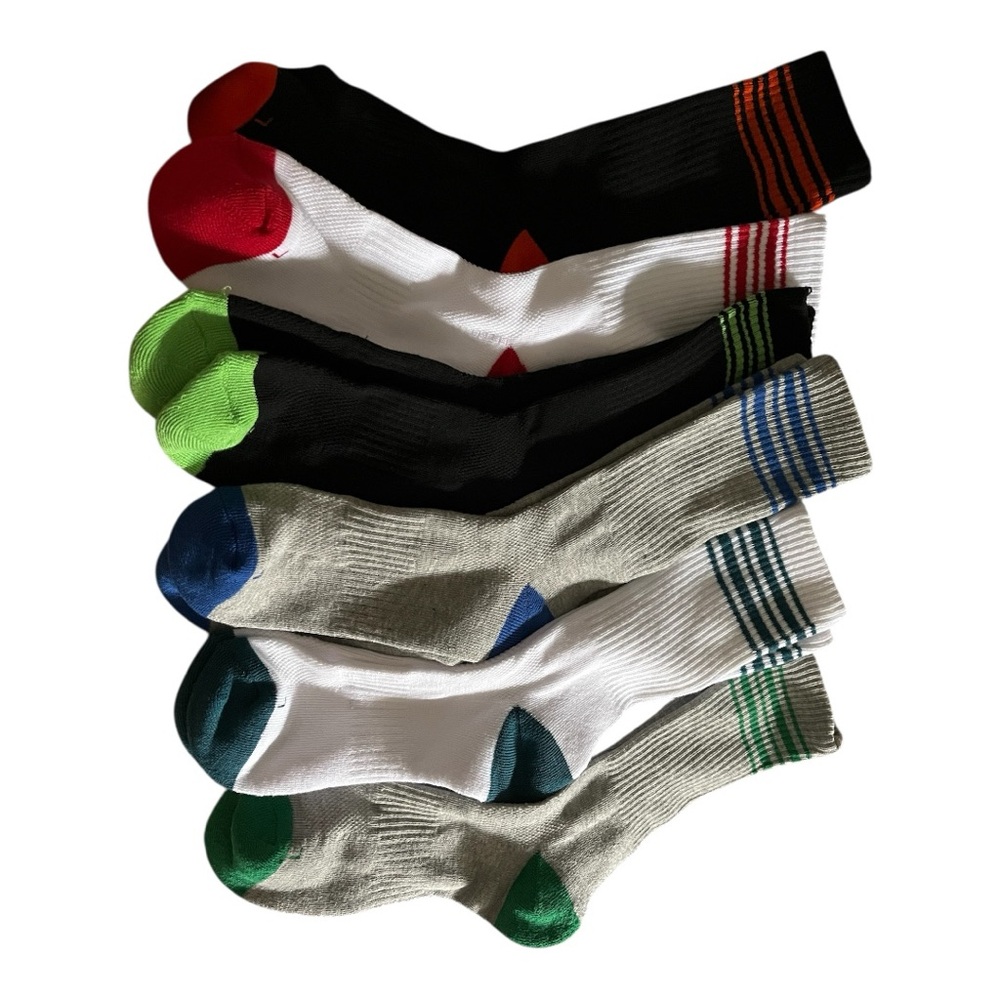 Colorful Kids Crew Socks Set